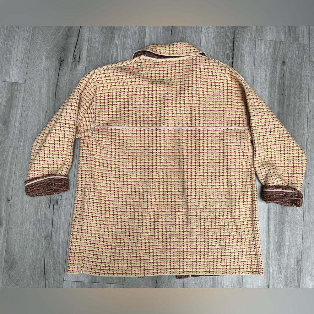 Sandro Blaise Tweed Overshirt-Style Cardigan - Picture 6 of 7